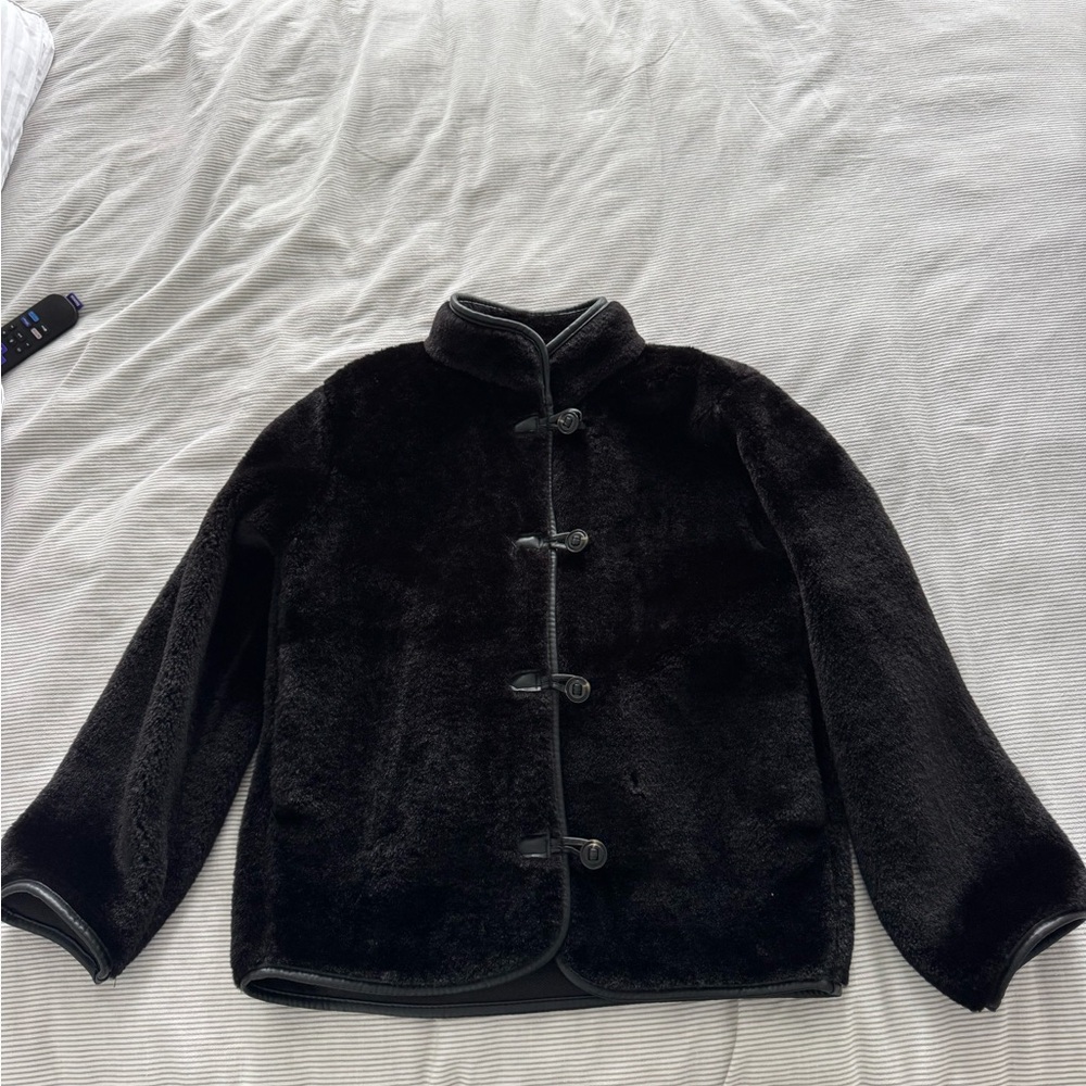 Women’s Black Faux Fur Toggle Jacket H&M